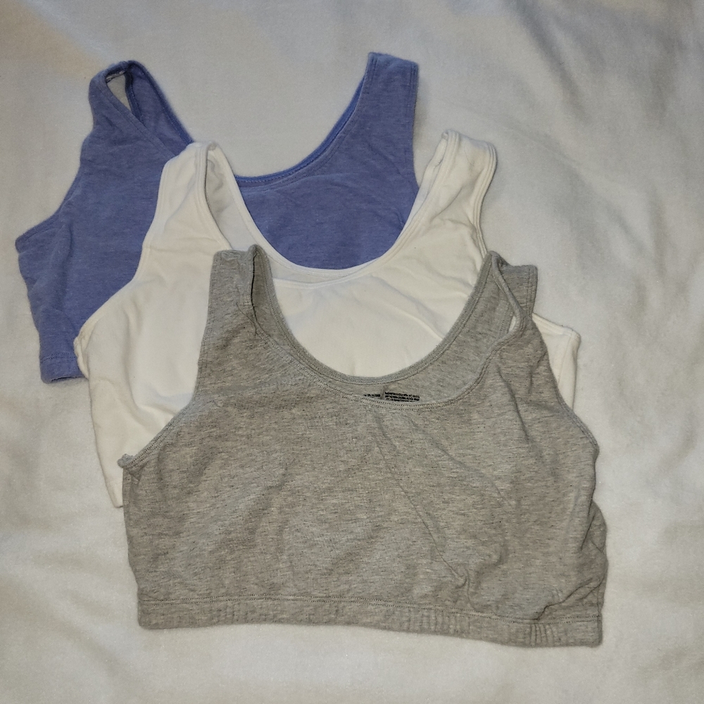 Three sports bras